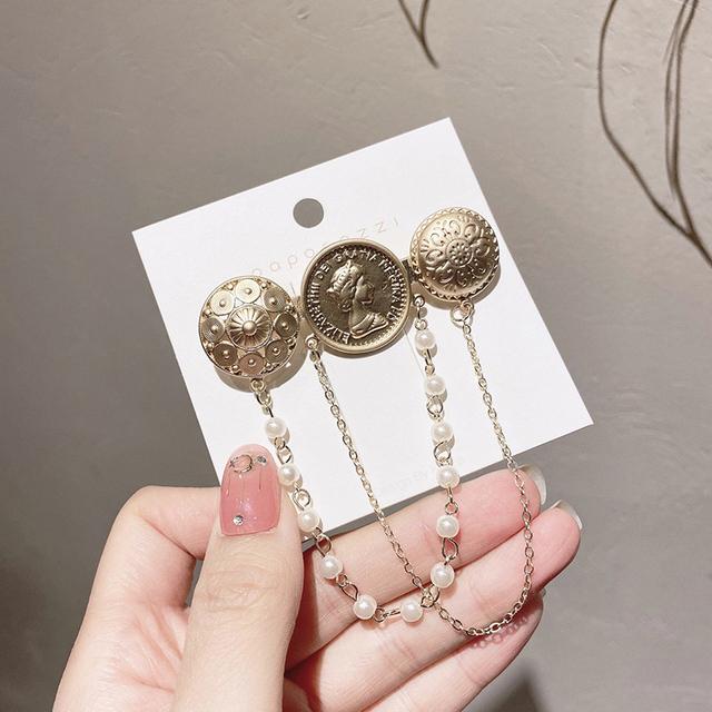 

Роскошная трехмерная брошь ручной работы в стиле ретро с жемчугом и камелией, броши-банты в виде цифр