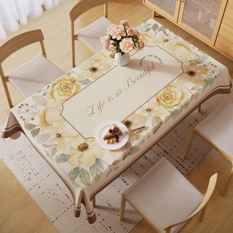 Красочная Геометрическая Прямоугольная Скатерть Водонепроницаемая Маслостойкая Пятностойкая Не требует Стирки Ретро Винтаж Кухонный Обеденный Стол Чехол Домашний Декор 90*140cm