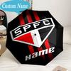 Custom Name Umbrella Sao Paulo Team Spirit Umbrella 8-Frame for Travel, Camping, Casual Lightweight Portable, Essential for Family Gifts