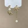 Pearl Gold Pony Earrings Zircon Horse Mascot Drop Earrings  Year of Horse Gift