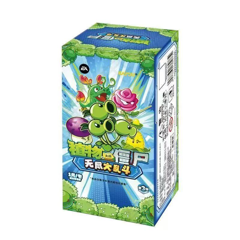 Official Genuine New Plants Vs. Zombies Fantasy Universe Combo Set Rubber Man Collectible Cards Anime Merchandise Gifts