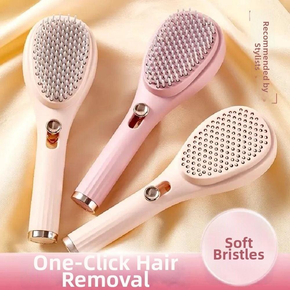 Anti Static Retractable Hair Comb Self Cleaning Detangling Brush Scalp Massage Comb Styling Tool