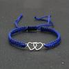 Handmade Adjustable Rope Bracelet Heart Bracelet Unisex Couple Gift