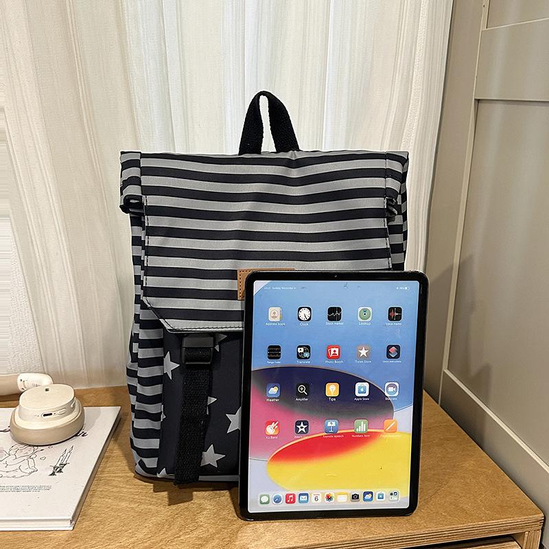 New Summer Backpack Women's Simple American College Style Student Schoolbag Women's Fashion Versatile Travel Commute