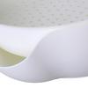 Strainer Bowl 2 Layer Fruit Colander Basket Plastic with Phone Bracket for Kitchen Food White