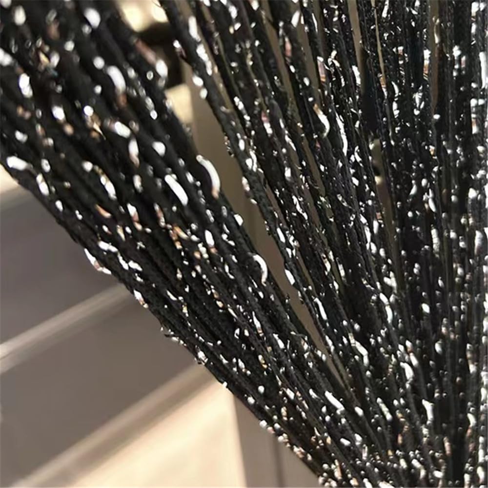 Ave Split Decorative Door String Curtain Wall Panel Fringe Window Panel Drapes Room Divider Blind Divider Tassel Screen Home 100cm*200cm