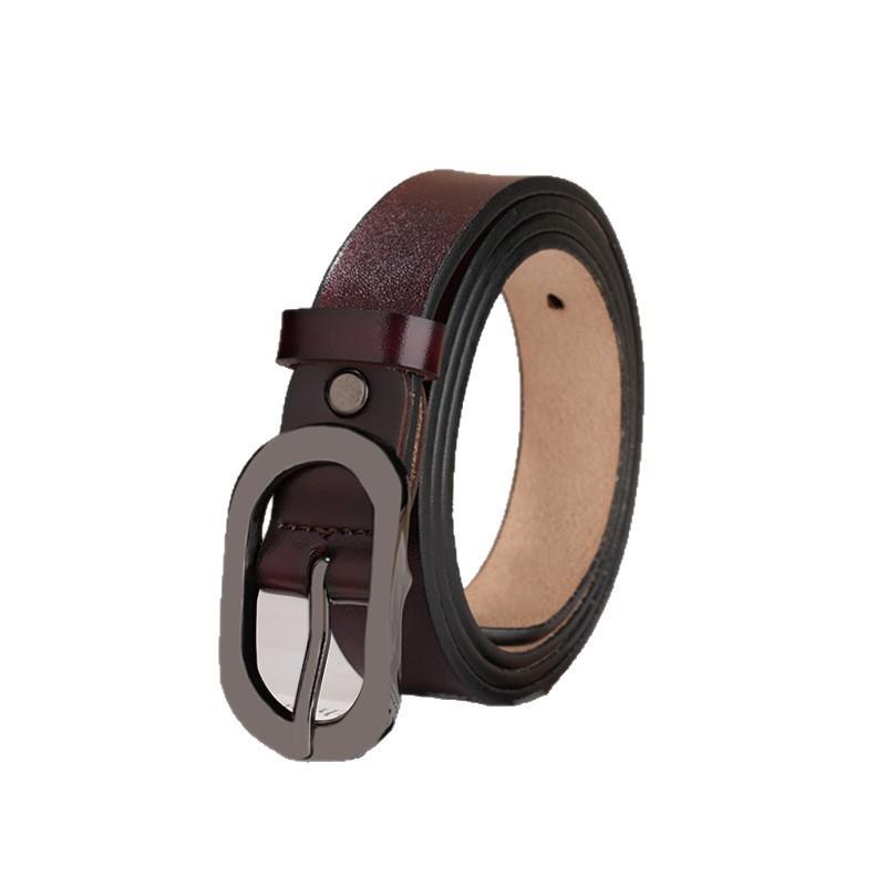 Popular Women'S Belt Leather Without Interlayer High-Quality Waist With Coat Jeans Pin Buckle Belt Women