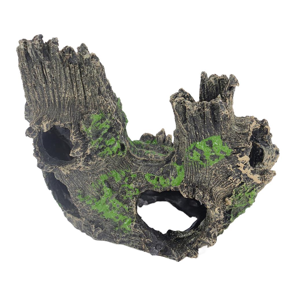 Aquarium Baumstumpf Loch Exquisites Garnelen Versteckhaus Hohlbaumloch Harzhandwerk Dekorationen