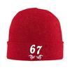 Funny Six Seven 6 7 Meme 67 Skeleton Hand Halloween Beanie Hats Bonnet Hats Men Vintage Kpop Knitting Hat Winter Head Wrap Caps