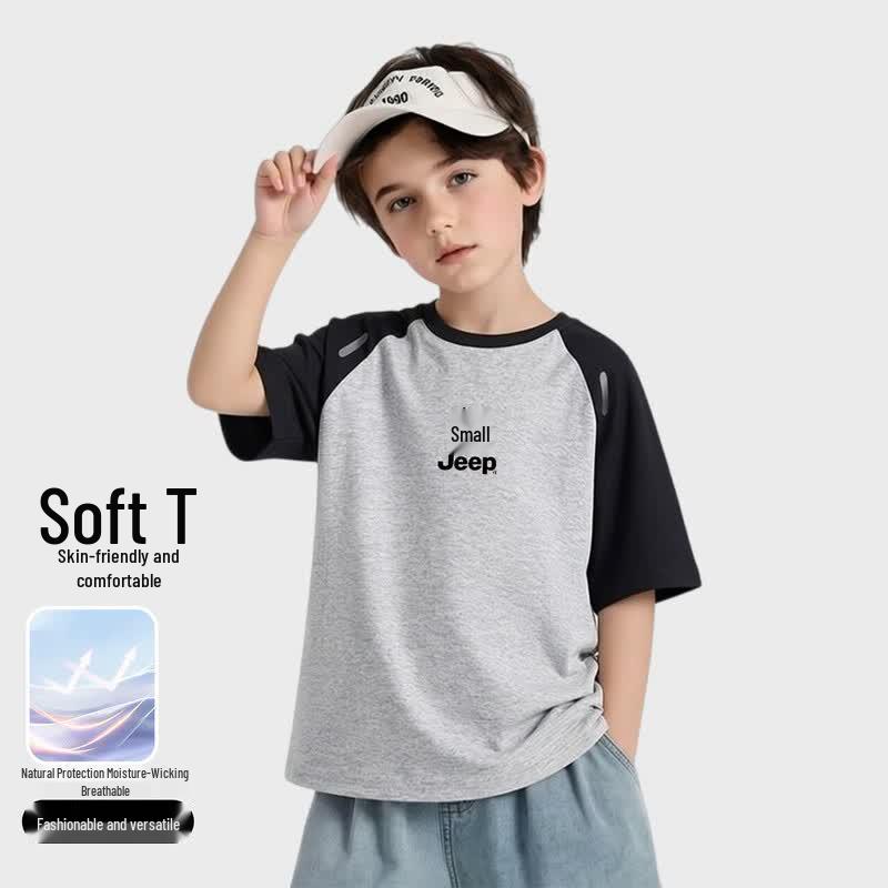 JEEP 2026 Summer Boys  Short Sleeve T-Shirt 130