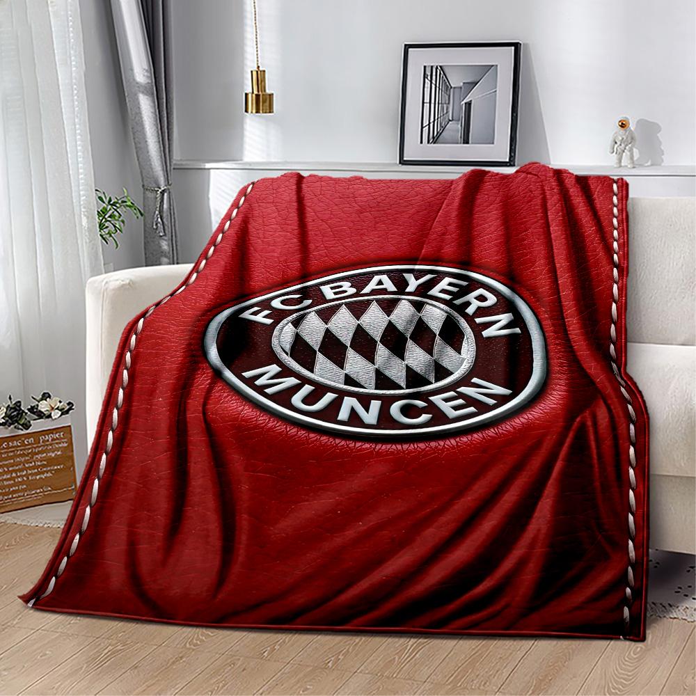 Bayern Munich Blanket Ultra-Soft Suitable for Office Seaside Chair for All Occasions Digital Print Ideal Gift for Friends Family Couples Picnic