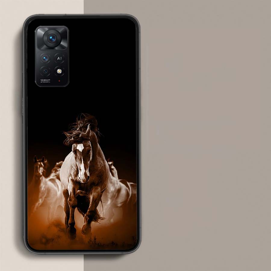 Running Horse Animal Phone Case For Xiaomi Redmi Note 12 Pro Plus 5G 12S 11 11E 11T Pro 10 9 8 7 11S 10S 4G 9T 8T 9S Capa Coque