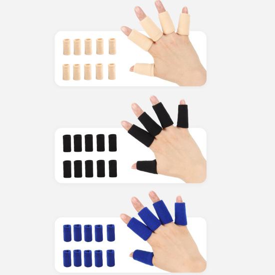10Pcs Sports Finger Sleeves Arthritis Pain Relief Compression Finger Brace Splint Basketball Volleyball