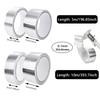 High-Quality Aluminum Foil Tape High-Temperature Aluminum Foil Tape for Pipes And HVAC Fire Resistant High Temperature StickerPinstriping Tape 3