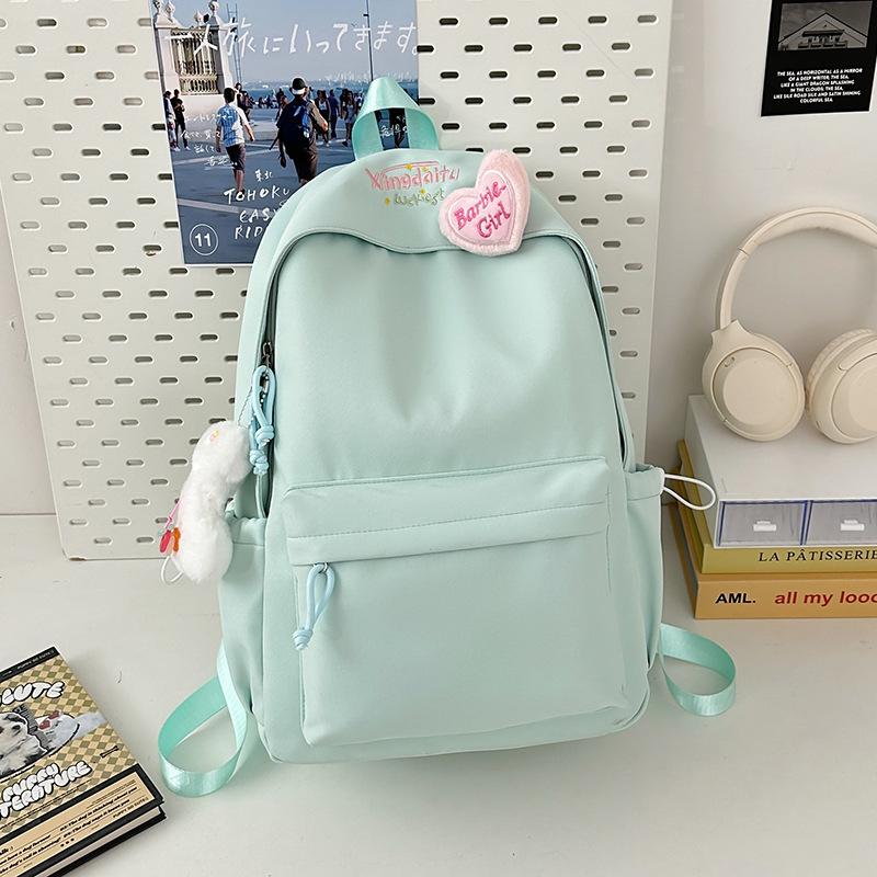 High Value Backpack Female Junior High School Student Small Fresh Girl Fashion Backpack Lightweight High School College Student Class Backpack