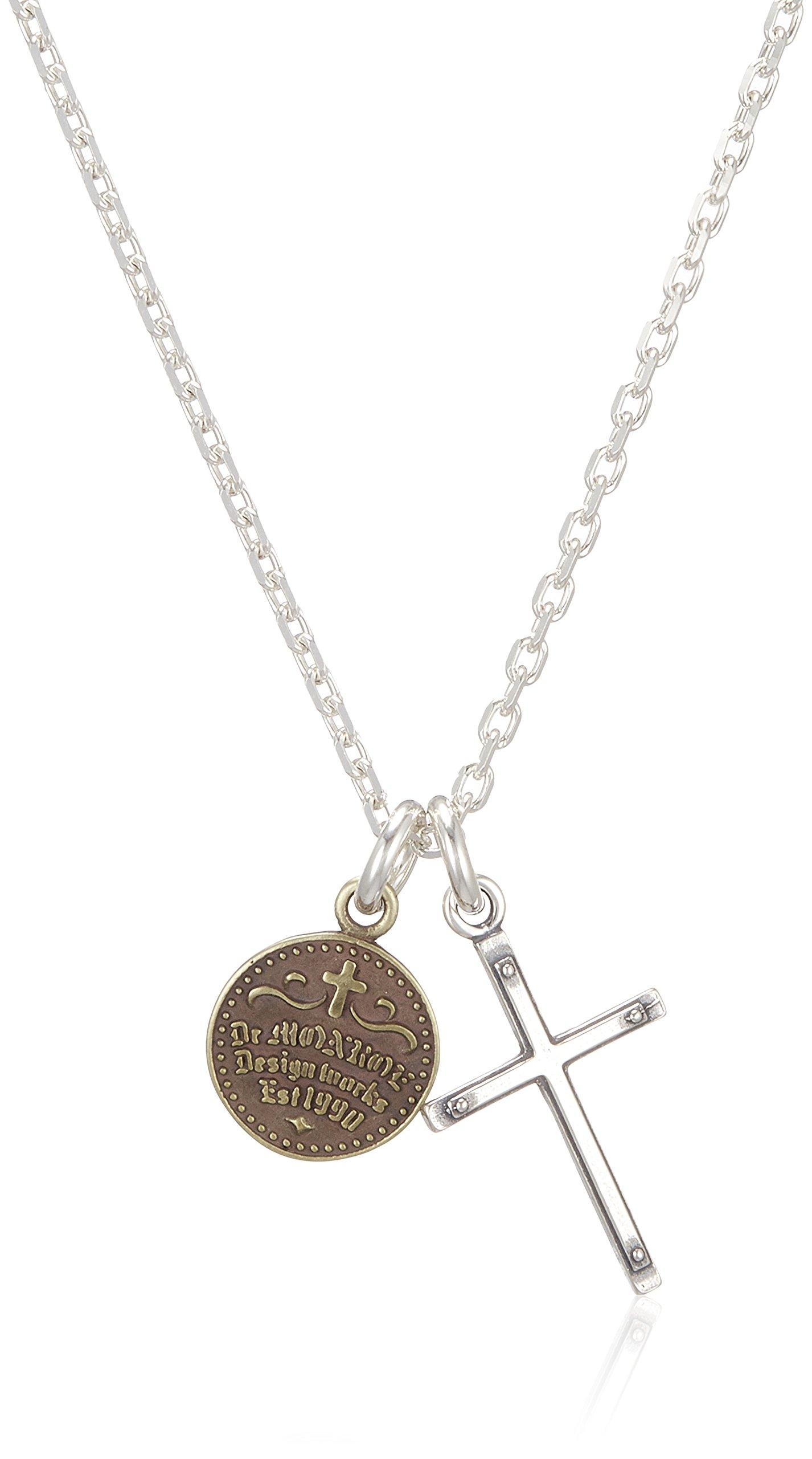 

Dr. Monroe Cross Coin Pendant, Silver 925, FC-218-SV