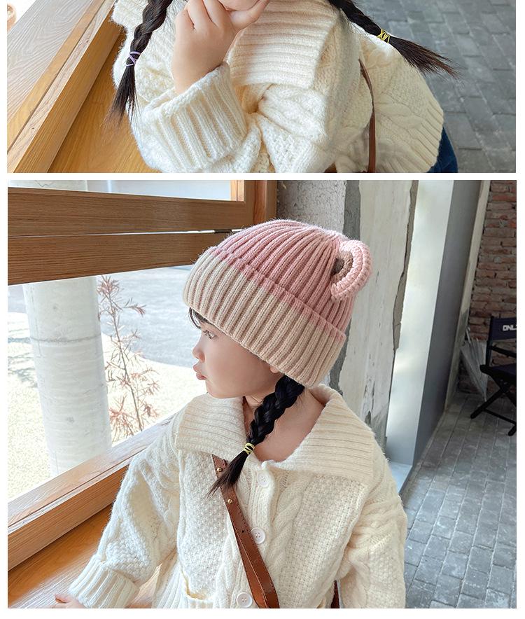 Children's Knit Wool Hat - Warm, Thick Winter Hat for Boys and Girls with Ear Protection