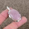 Rose Quartz Gemstone Handmade 925 Sterling Silver Jewelry Pendant 1.77" KKG-376