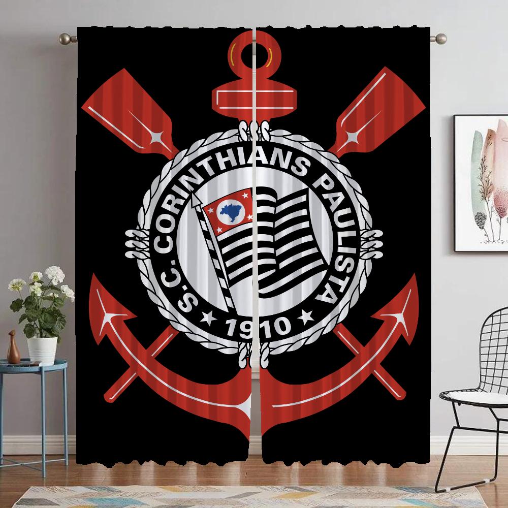 

Modern Living Room Curtains 2 Pieces Corinthians Blackout Curtain Home Interior Curtains for Camera Halloween Decoration Shades W50xH70cmx2pcs-CL