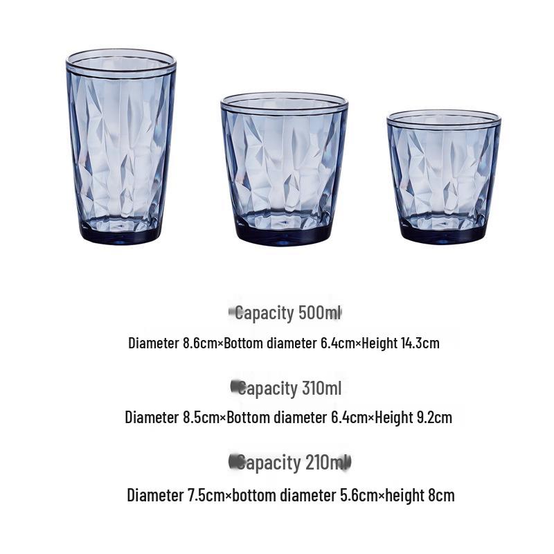High-Value Drop-Resistant Diamond Acrylic Drinking Cup for Bar or Catering Use
