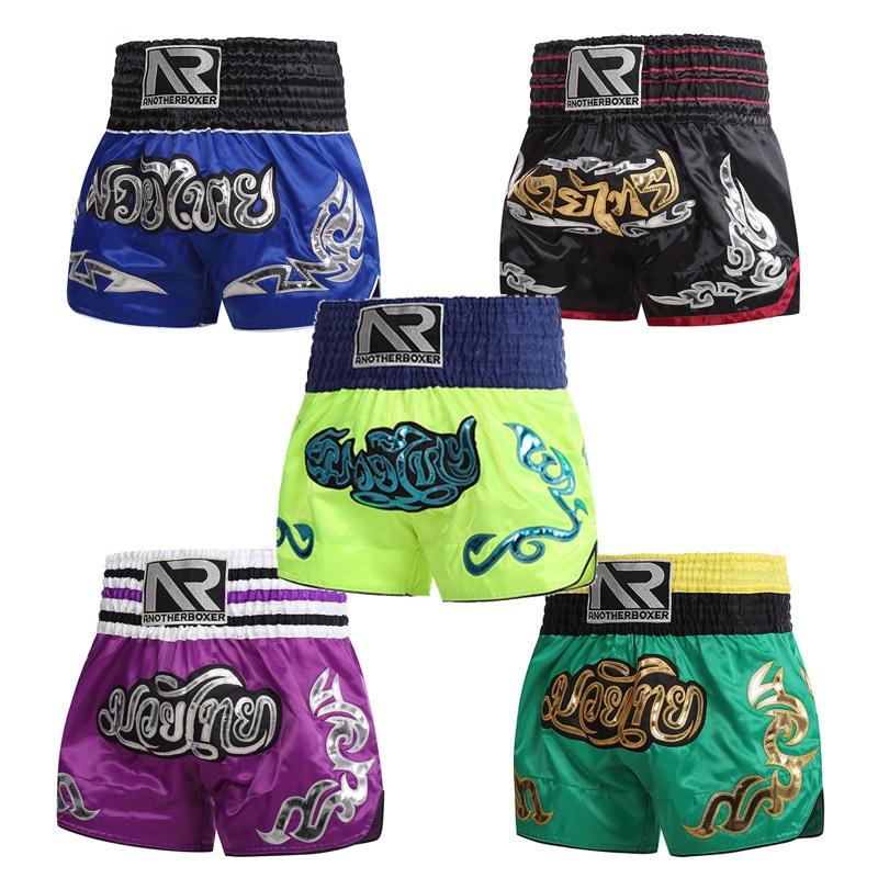 Muay Thai Kickboxing Boxing Shorts MMA Mix Martial Art UFC Boxer Unisex Men Women Kid Pants Fighting Fitness Gym Training Sport Workout