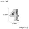CARLIDANA Hot Sale Anniversary Stainless Steel Jewelry Creative Gold Color Silver Arabian Numbers Pendant Necklace Gifts Women