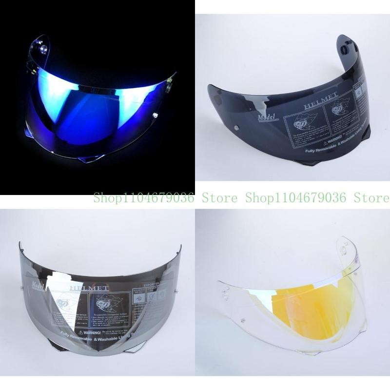 652F Professional Helmet Visor Film Anti-fog Face Shield Colorful Motorcycles Helmet Visor PC-materisl fit for HJ-33 i90