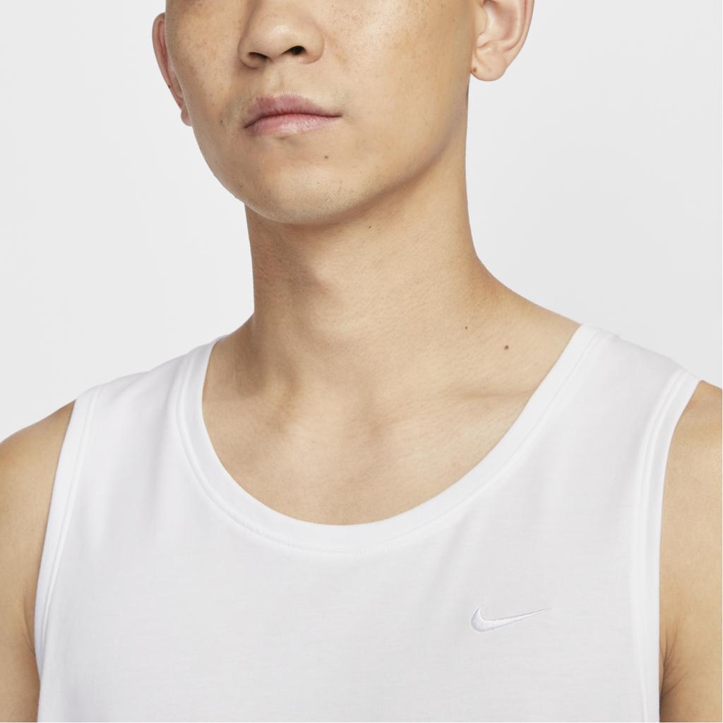 New Nike Dri Fit Tank Tops Men's White DV9834-100