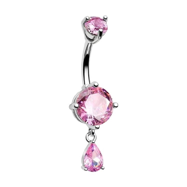 

Trendy Belly Button Rings Body Jewelry Gym Friendly Body Accessory Office Party Travel Essential Stainless Steel Texture