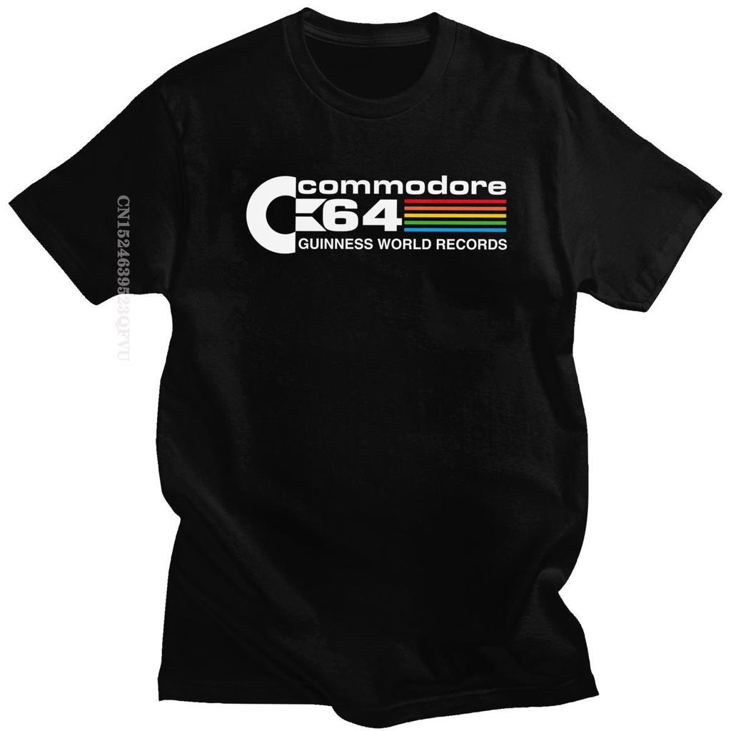 Commodore 64 Tshirts Streetwear Tshirt Men Cotton C64 Amiga Computer Geek Nerd Tee Tops Streetwear Mend Fashion T Shirt Harajuku