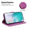 For Samsung Galaxy A07 5G Wallet Case Tiger Imprint Leather Shockproof Phone Cover with Wrist Strap