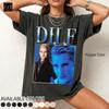 Maglietta Grafica Unisex Pesante in Cotone RZ Stile Retrò Carlisle Cullen Twilight Vintage Usurata Anni '90