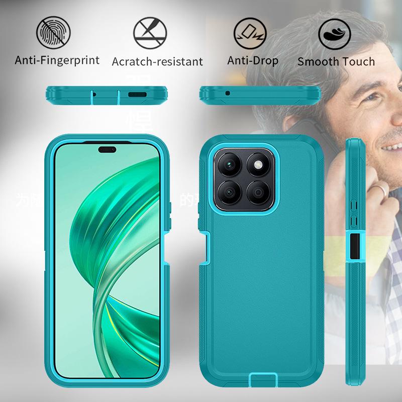 Honor X8B/X8A 4G 3-in-1 Drop-Proof Protective Phone Case