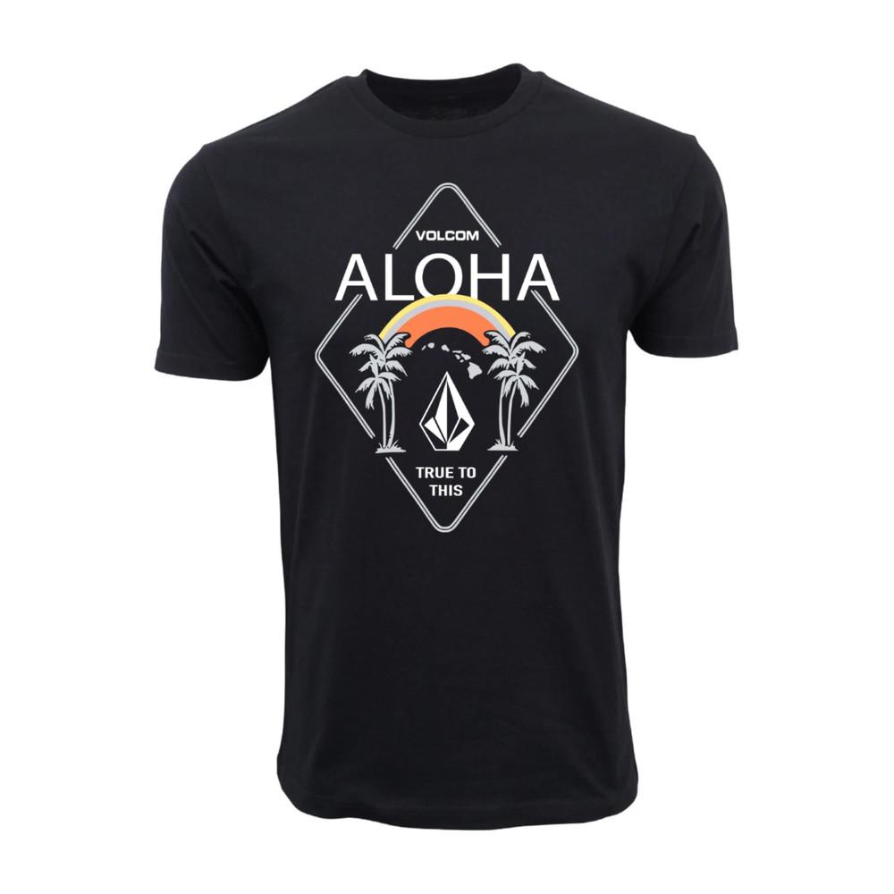 Volcom Aloha Hawaii True To This Graphic Mens Black T Shirt Unisex T-Shirt L