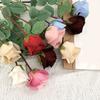 Artificial Flower Faux Silk Flower Fabric Soft Pliable Petals Flexible Stems Realistic Look Fake Roses Wedding Bouquets Photo Props