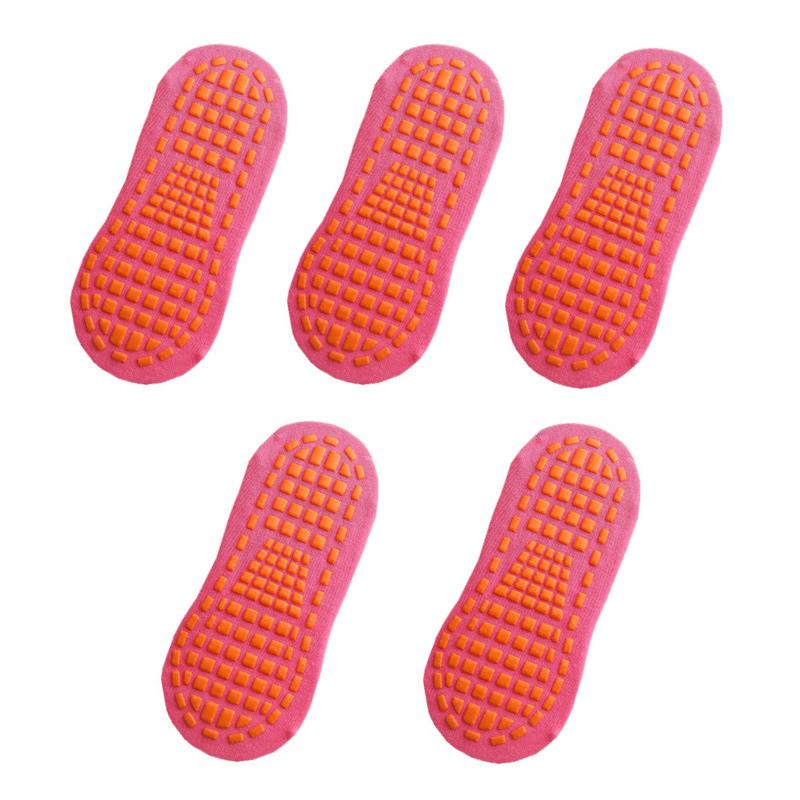 5 Çift/Set Erkek Kaymaz Pamuk Çorap Kadın Çocuk Yaz Komik Trambolin Yoga Kaymaz Bilek Kısa Çorap Parti