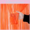 Radiant Fluorescent Macaron Fringe Wall Curtain For Eye-catching Birthday Party Decor