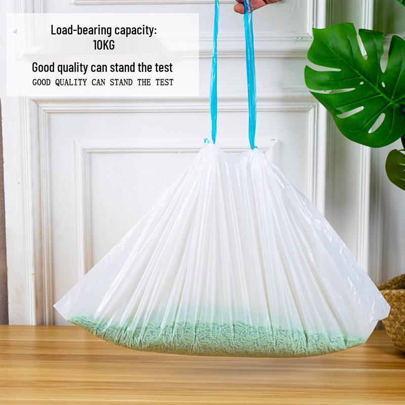 Self-Closing Drawstring Cat Litter Cleaning Bags - Thickened Plastic for Pet Litter Box