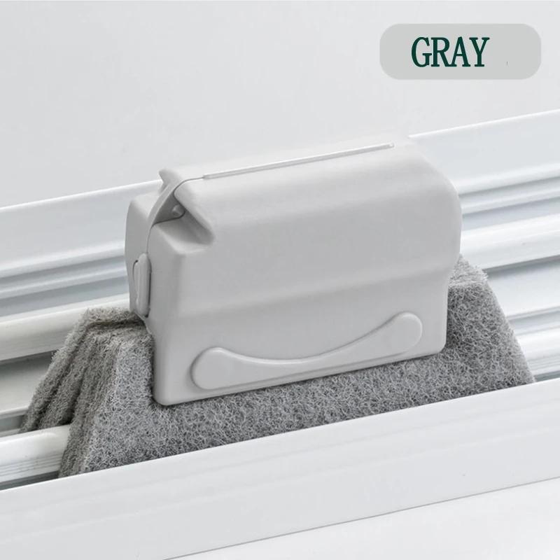 Kreative Rillen-Fensterreinigungsbürste Nützliche Waschbare Jalousienklinge Staubentferner Mikrofaser Fenster Nut Reinigungsgerät