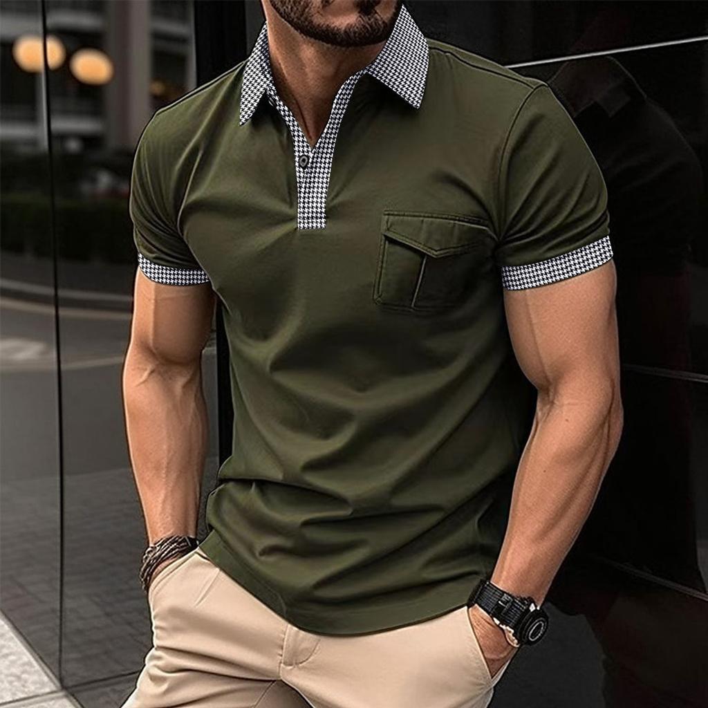 New Men's Short-sleeved Polo Shirts for Spring and Summer