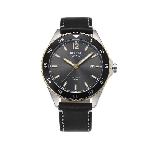 

Boccia Titanium Watch Classic Collection 3653-03 Men s Leather Strap