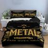 Skulls, skeletons, guitars, text. Bedding sets Duvet cover sets Duvet covers Pillowcases(1* Duvet Cover 2* Pillowcases without duvet insert)
