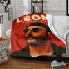 1Pc Leon Professional'S Tale Flannel Blanket, Soft And Comfortable, Casual Warm, Camping Travel, Christmas, Halloween Xmas Gift N1101