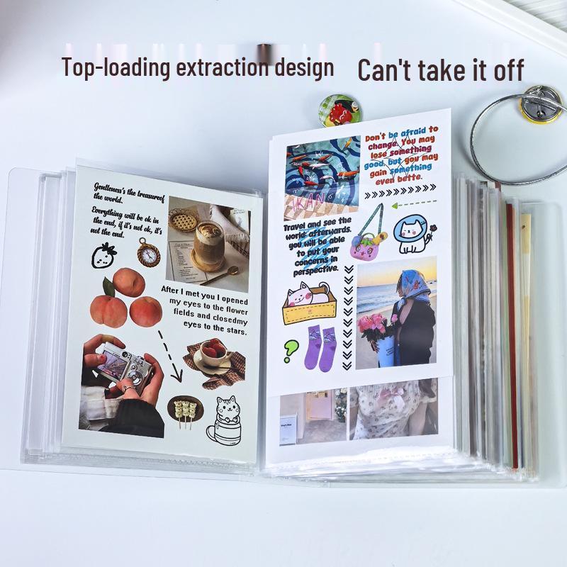 A6 Velkokapacitní úložné album na pohlednice, samolepky, fotografie a poznámky