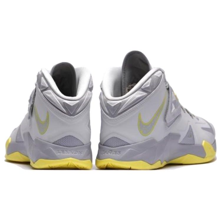 Nike LeBron Zoom Solider 7 Sonic Yellow Men Sneakers Pure-Platinum Wolf-Grey-Sonic-Yellow 599264-001