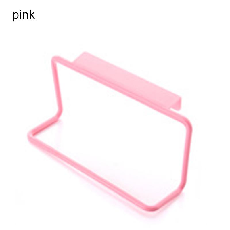 Soporte de plástico para barra de toalla, armario de cocina, puerta, estante colgante, accesorios de gancho de almacenamiento