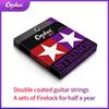 Orphee Electric Guitar Strings Fire Lock Series Nano Coating Hexagonal Core 100% Nickel Electric Guitar Strings Accessories