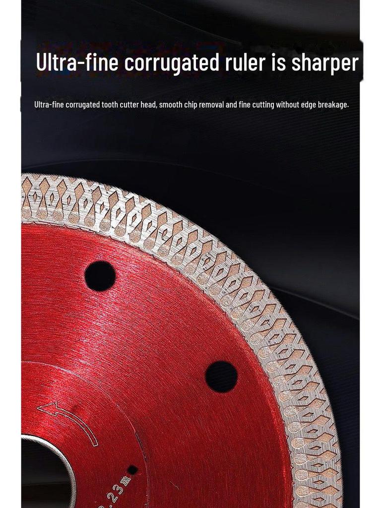 Thin Diamond Saw Blade for Ceramic & Stone Cutting – Corrugated, Sharp, All-Microcrystalline