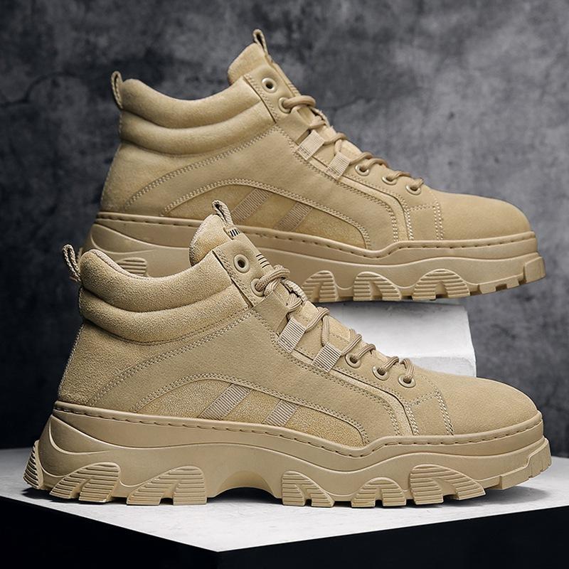 Zapatos de hombre 2021 Otoño e Invierno Nuevos zapatos de herramientas  británicos Botas Martin de alta gama para hombre Aumentan los deportes  casuales Hombres comprar a buen precio — entrega gratuita, reseñas