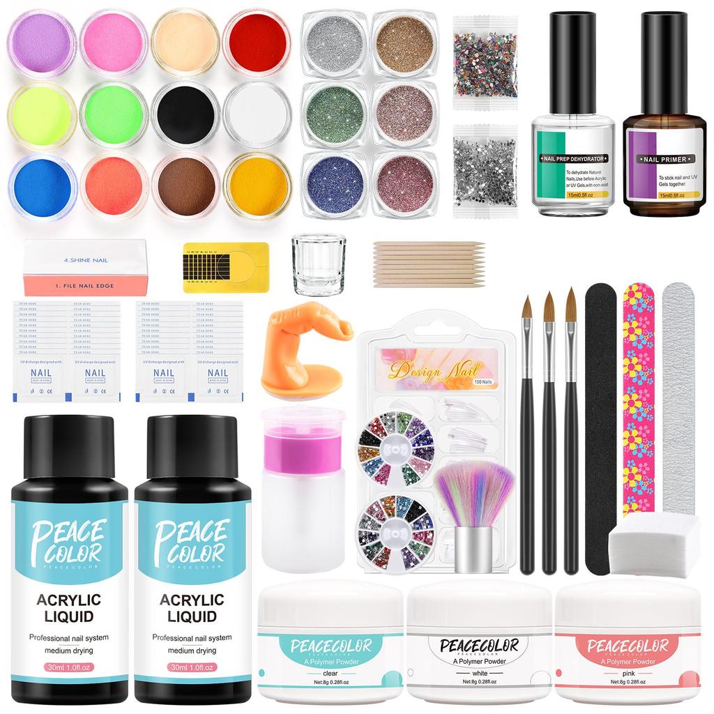 Extend Nail Art Crystal Powder Liquid Set